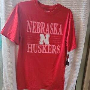 Champion Red Nebraska Huskers Tee